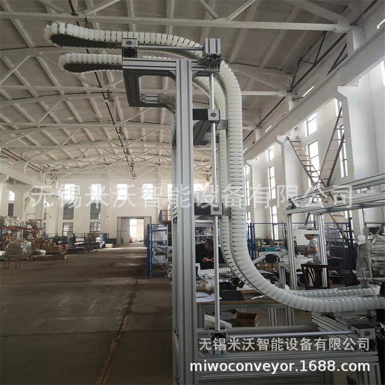 柔性夹持空瓶满瓶饮料瓶夹持提升输送机门拱型调宽座运输升降