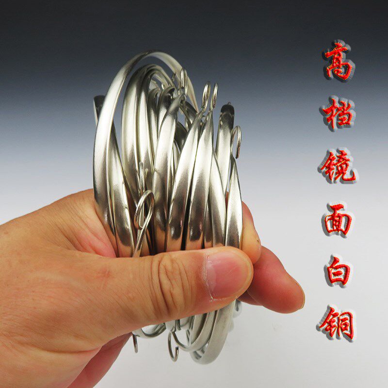 买一送一白银色白铜实心高档精品紫砂茶壶把手提梁适用7到15厘米