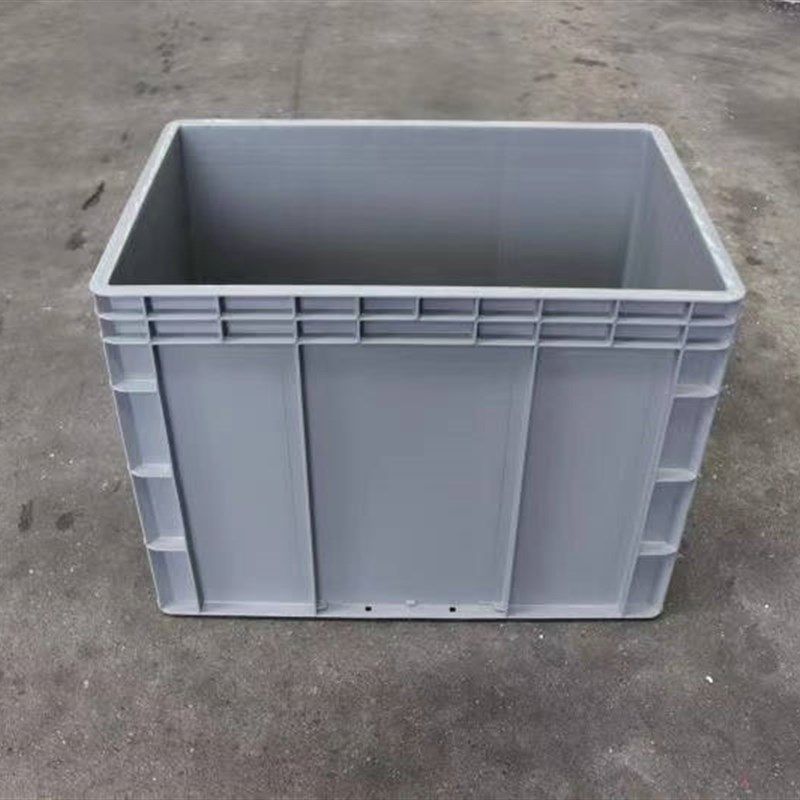 EU4644灰色物流箱600*400*450收纳箱子550*350*440大号胶箱筐框盒