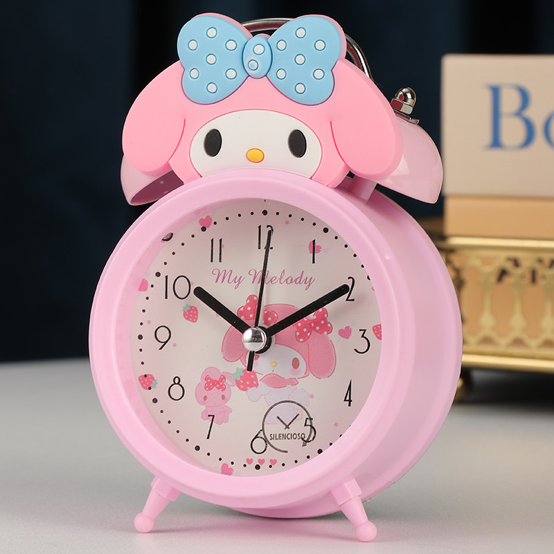 创意可爱卡通闹钟学生用静音儿童卧室床头带灯光打铃钟超大声座钟,家居饰品,台钟/闹钟,淘宝优惠券,粉丝福利购,淘宝优惠卷