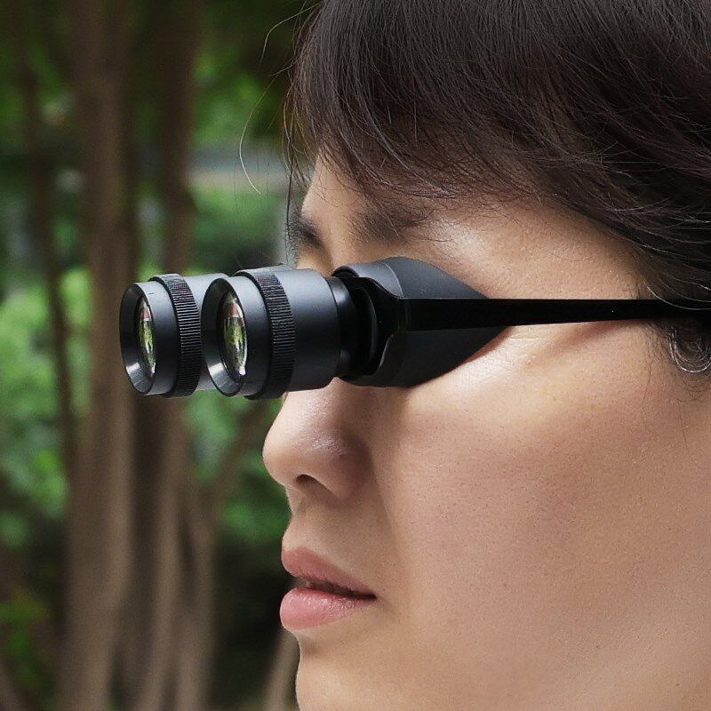 眼镜式望远镜 高清高倍垂钓眼镜头戴式钓鱼望远镜双筒演唱会2.8倍