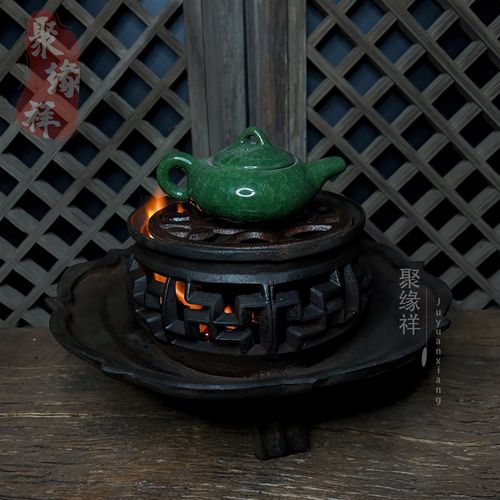 家用取暖炉铁火盆庭院木炭炉茶室会所温酒炉庭院围炉煮茶炉烧烤炉