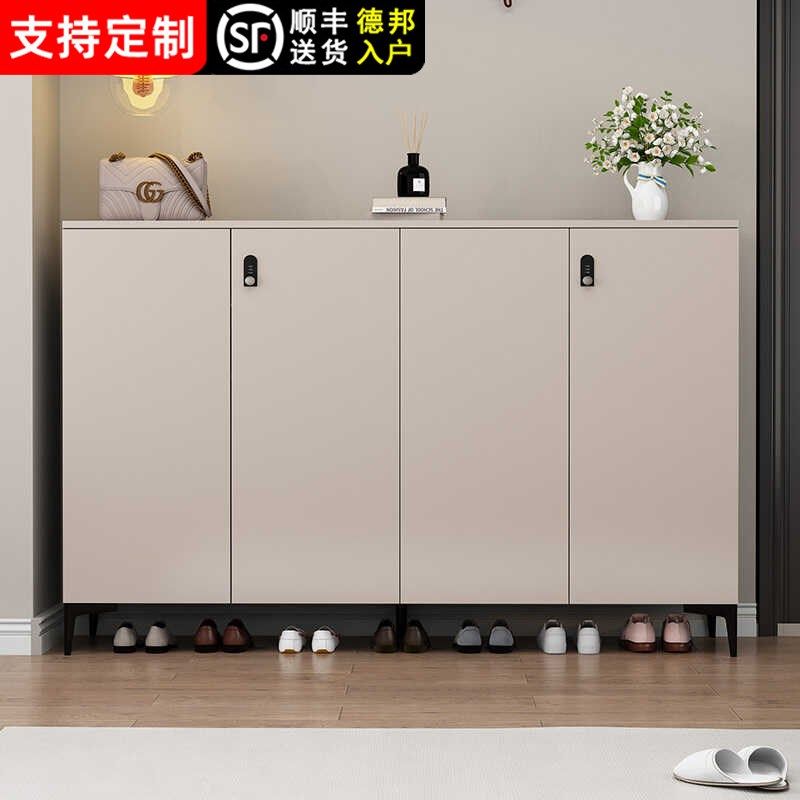 实木带锁鞋柜家用门口防盗鞋架储物收纳柜室内小户型入户门密码锁,住宅家具,鞋柜,淘宝优惠券,粉丝福利购,淘宝优惠卷