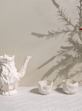 简约设计款陶瓷茶具水具咖啡杯碟水吧台茶桌样板间售楼处软装陈设