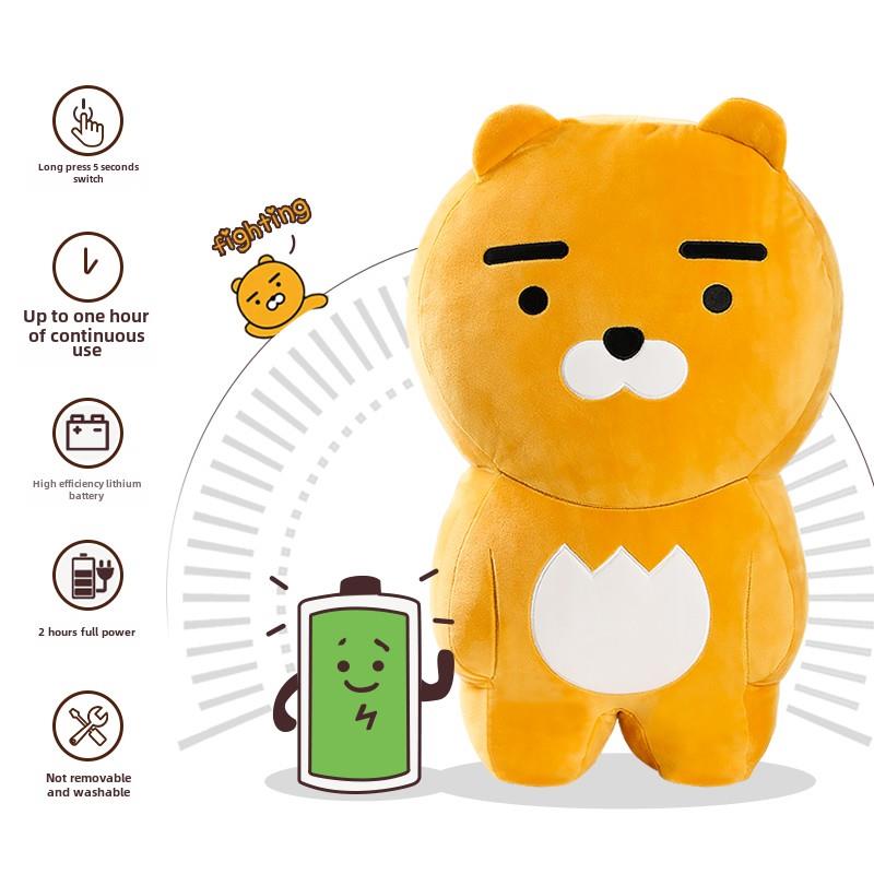 kakao按摩熊卡考玩偶 生日礼物女朋友正版棉花可爱毛绒公仔按摩枕