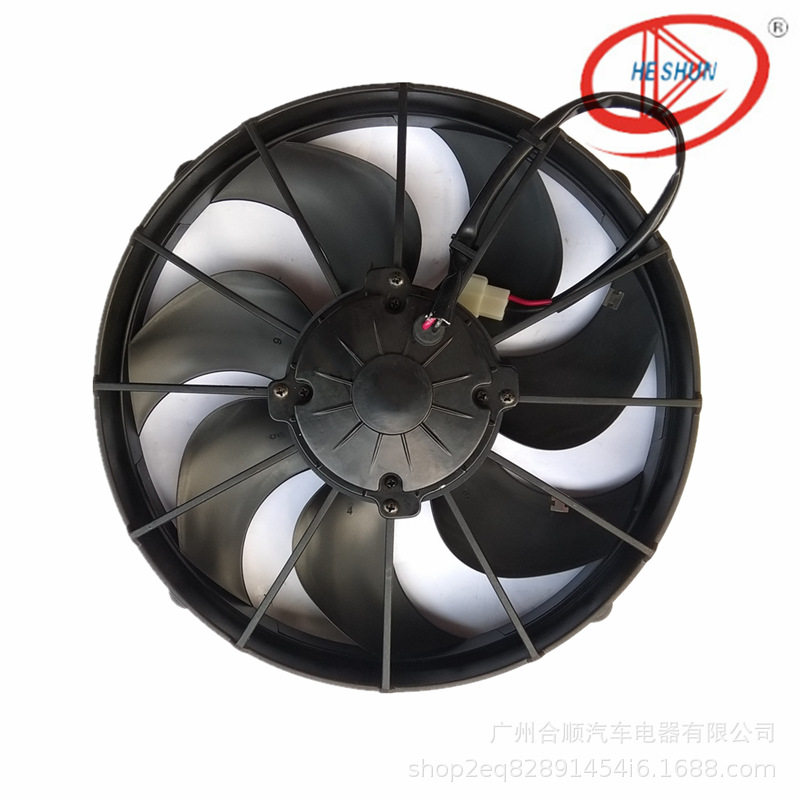 厂家直销优质品质大巴电子扇261七叶吹风散热风扇12V/24V总成
