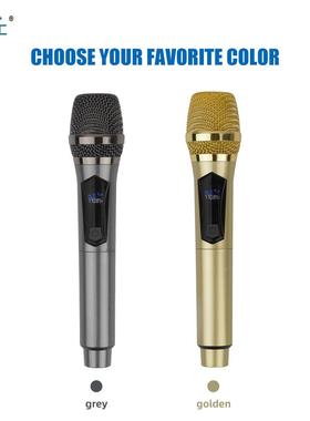 无线动圈式66718话筒V唱段家议庭KTV户外音响歌会演出通用可充电