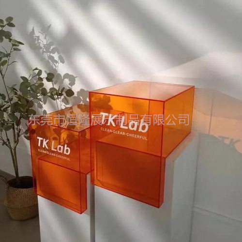 专业生产制作亚克力展示架中岛展示台橱窗陈列柜l型盒子