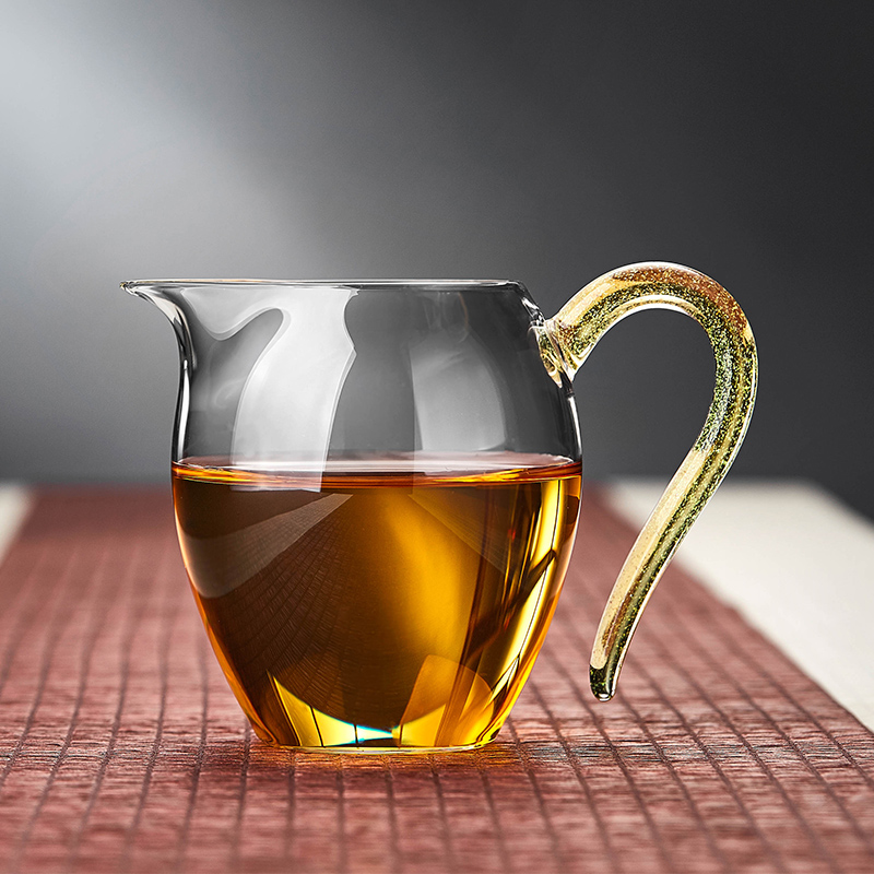 玻璃公道杯高档加厚耐热过滤单个茶海泡茶分茶器倒茶功夫茶具配件