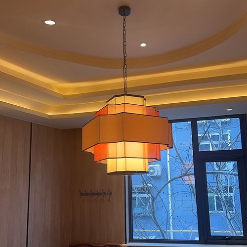 国潮风灯笼吊灯中式饭店商用包间灯具餐厅卡座复古餐桌创意装饰灯