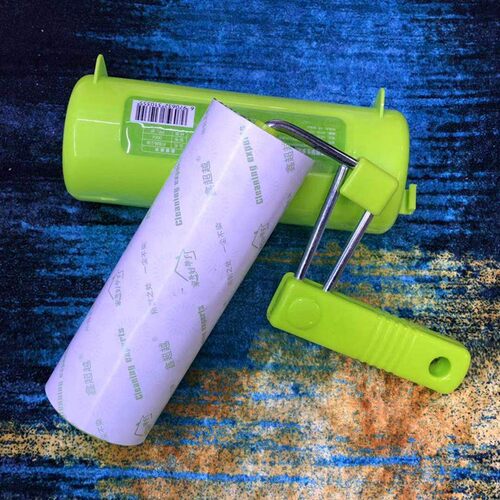 鑫超越加厚胶反复水洗粘毛滚筒粘尘器去毛器折叠把16cm