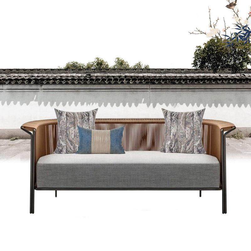 新中式藤沙发外庭621院编阳台创外意藤小户沙发组合室露台售楼部,住宅家具,户外沙发,淘宝优惠券,粉丝福利购,淘宝优惠卷