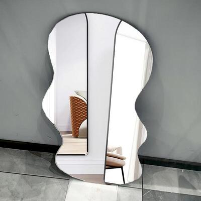 衣镜穿异形玻璃镜子贴QCK墙自粘全镜家用衣柜身口门卧室免打孔试