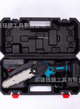 爆手持伐厂木锯锂电电链锯工大功款6寸84552锂电率电锯