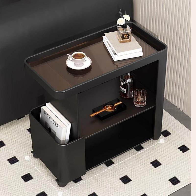 轻奢款创意头客厅移动小推用车铁艺现代几家沙发简约DXD茶置物架