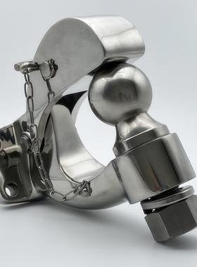 通用拖型车钩镀铬流氓钩不锈钢汽车牵引钩拖挂越野改配件53685X4