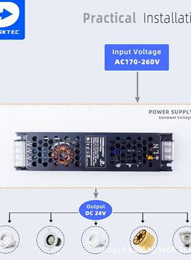 源头厂家超薄铁壳LED驱动电源102/246VW100300W广WMLB告灯箱电源