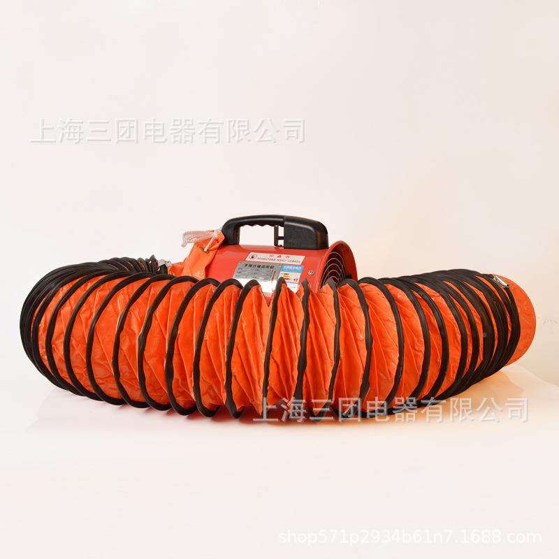 伸缩C送通风软管PV塑料帆布螺旋管工0业鼓风机鼓排风管PVC风管道3