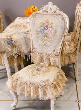 通用套滑罩防轻IRY奢套餐椅套椅垫椅子垫椅椅子垫子套坐罩餐桌椅