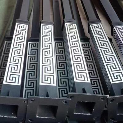 新L中式ED回太阳能路灯6户外IGN米纹杆路灯特色花纹复古景观路灯