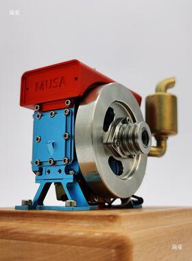 发动机型可发动你引擎手扶迷拖拉头燃油合金模卧式柴GVK油机机玩