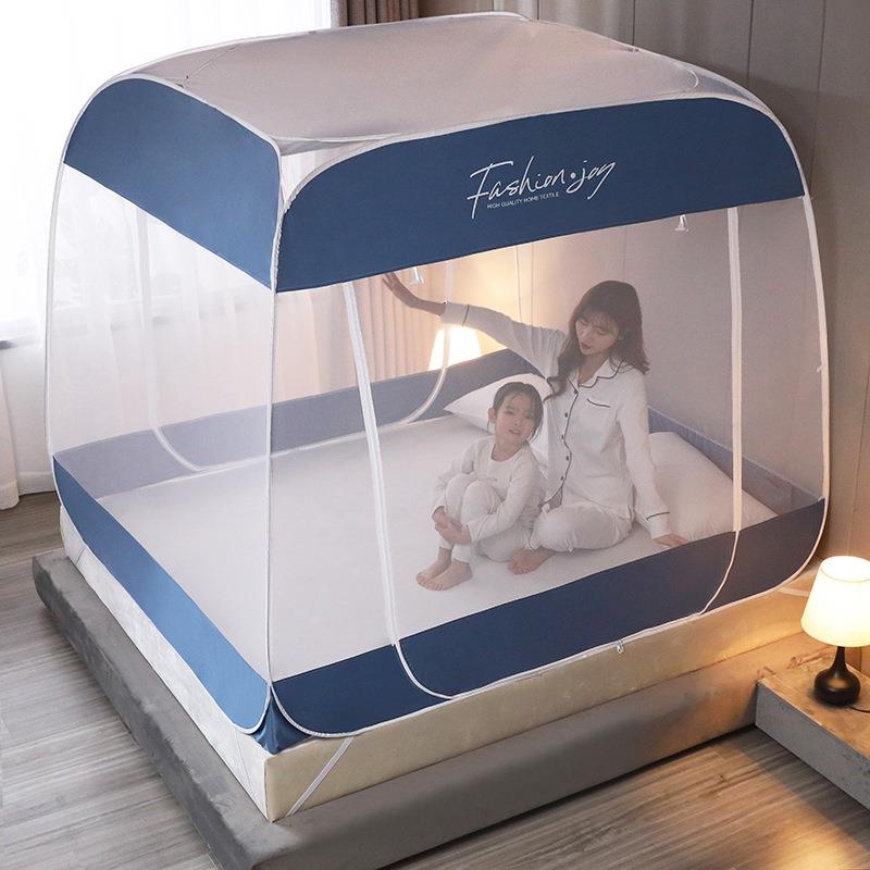 三开门蒙古包帐家WZ008字折叠免安装纹帐202用2夏季方蚊学生宿舍