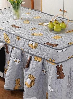 烤火桌子罩套电炉长形被子炉烤火桌罩护取暖天冬季保桌方布KML烤