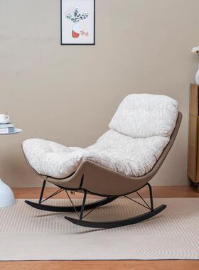 摇椅躺OVZ椅轻奢单人沙发椅阳台懒人摇新款客蛋壳摇椅椅家用厅休
