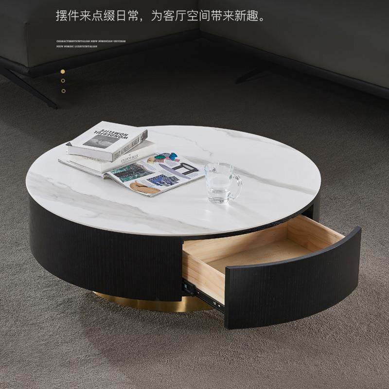 岩板实木圆白形茶几客几厅家圆茶地柜用意式极简约现代纯黑色TOT,鲜花速递/花卉仿真/绿植园艺,其它园艺用品,淘宝优惠券,粉丝福利购,淘宝优惠卷