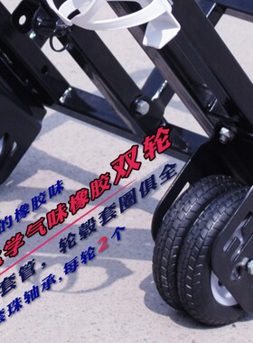 LC06双轮车折叠行李车老虎车搬运车大拖车便携手拉车拉货车手推车