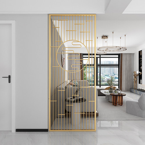 铁艺屏风隔断客厅办公室火锅店饭厅饭店包厢悬吊式天花板简约遮挡