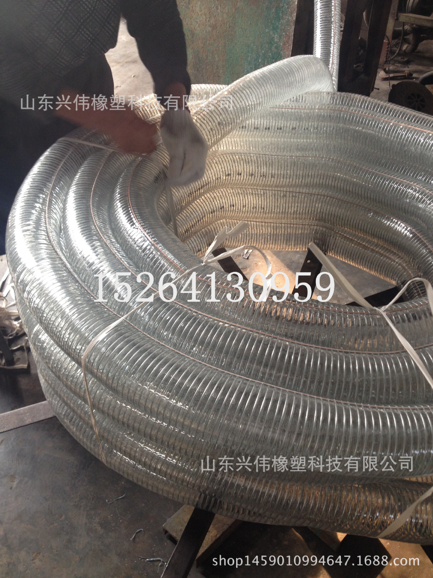 PVC防静电透明钢丝管 PVC油罐车卸油管抽油管 加油机透明加油管