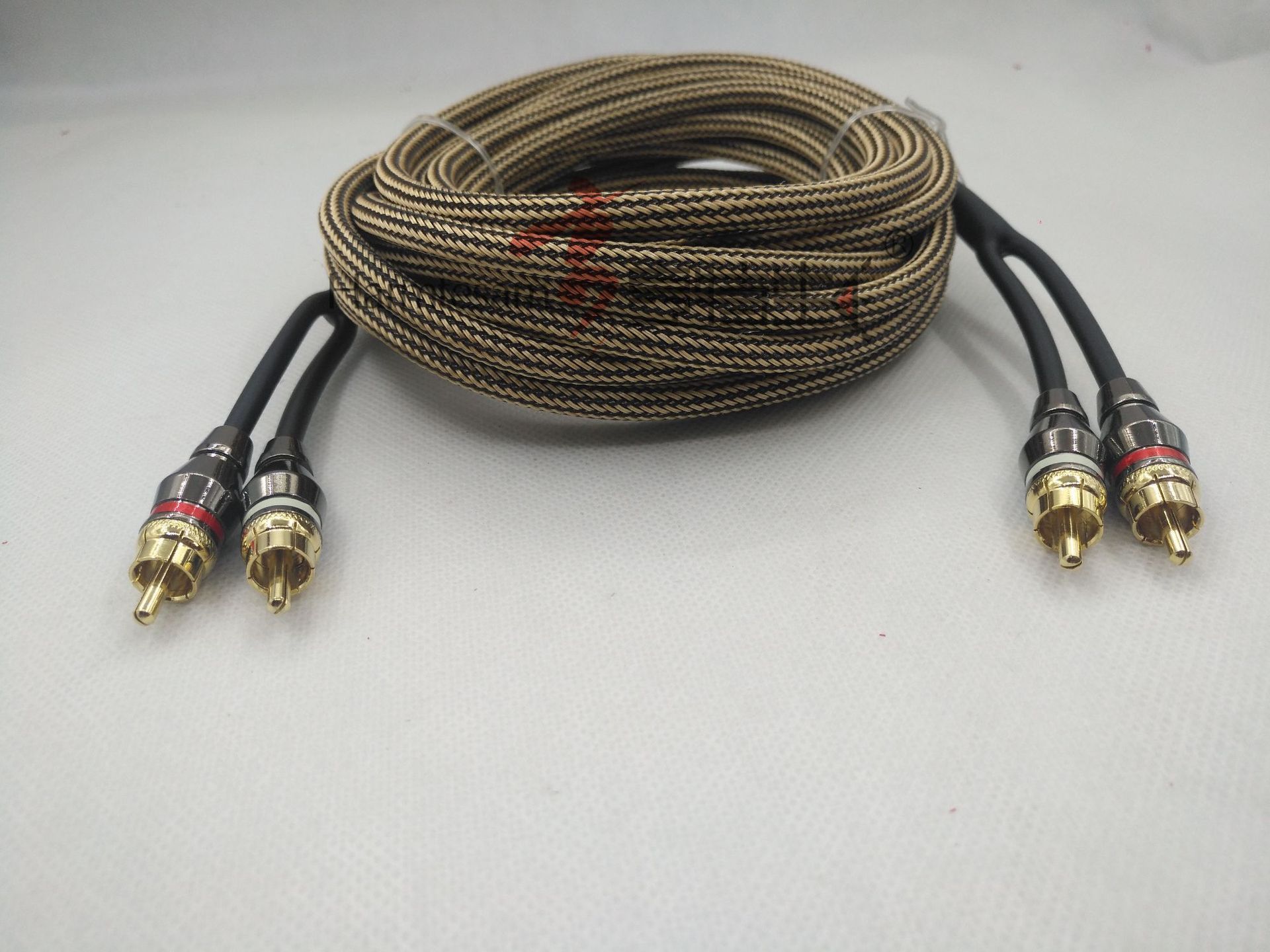 汽车音响RCA线音频线全铜 5米 RCA-231 汽车功放低音炮改装信号