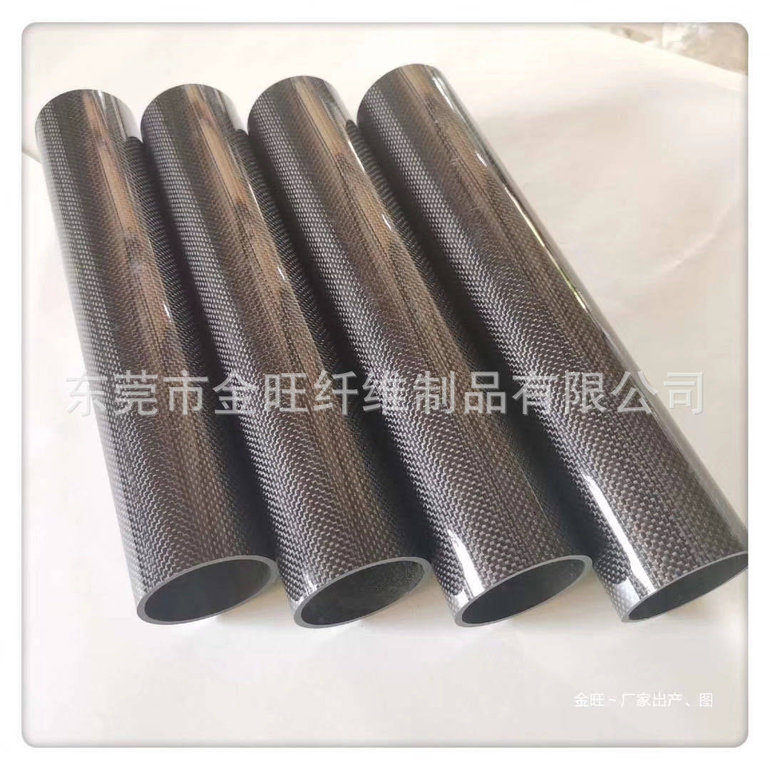 厂家销售3K碳纤维管20*15MM纹路建筑用碳纤维材料碳纤维管