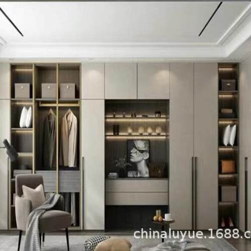 全屋定WHC03制现放代简约吧台酒柜开式衣帽间客厅房装套房间套厨