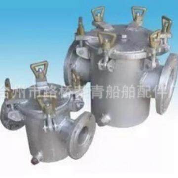 船用水无滤器海水滤器蓝式滤DN粗器6580100125