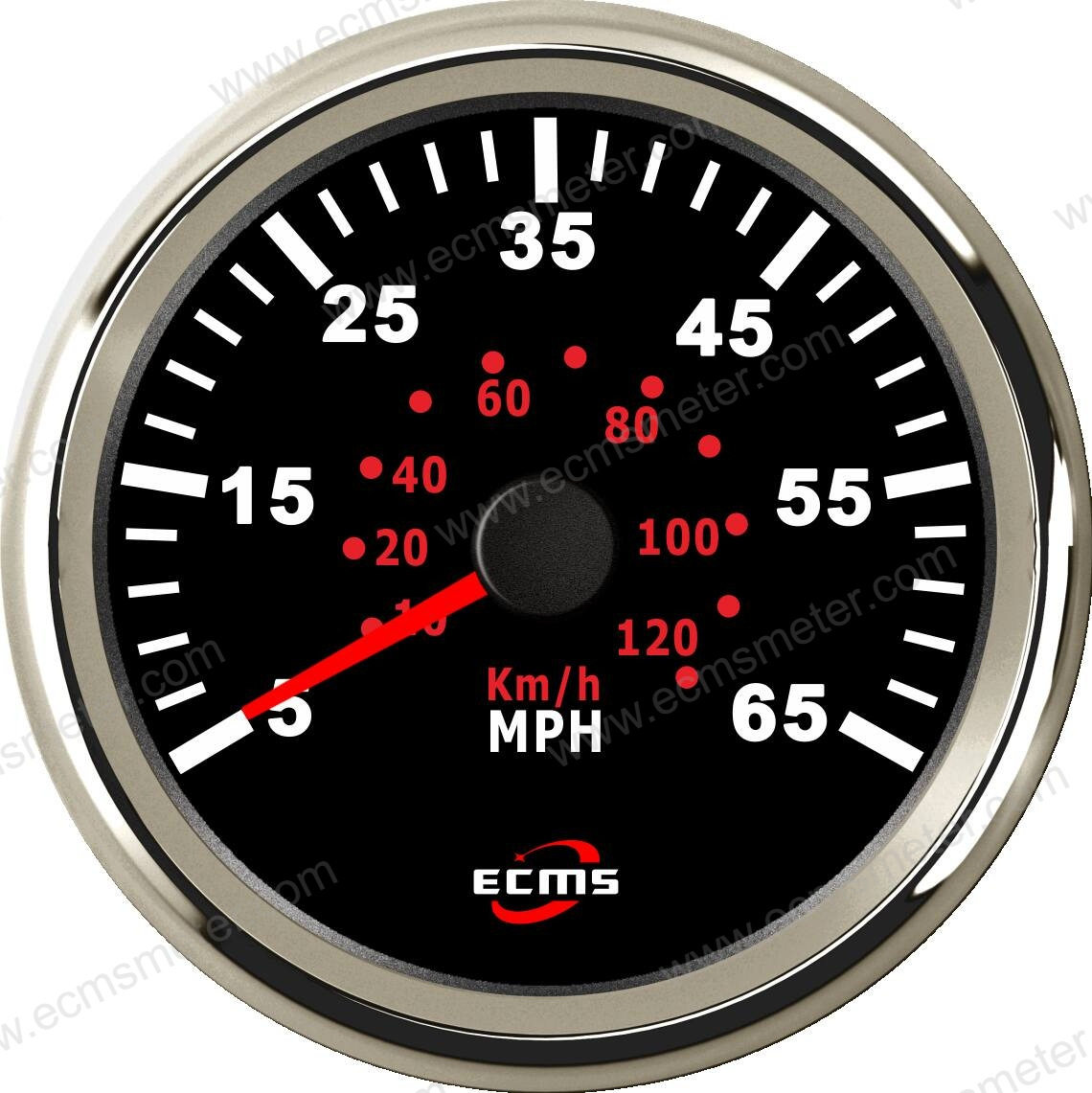ECP改装车汽车电车船用仪表步进电机指针脉冲气压式速度表65MPH