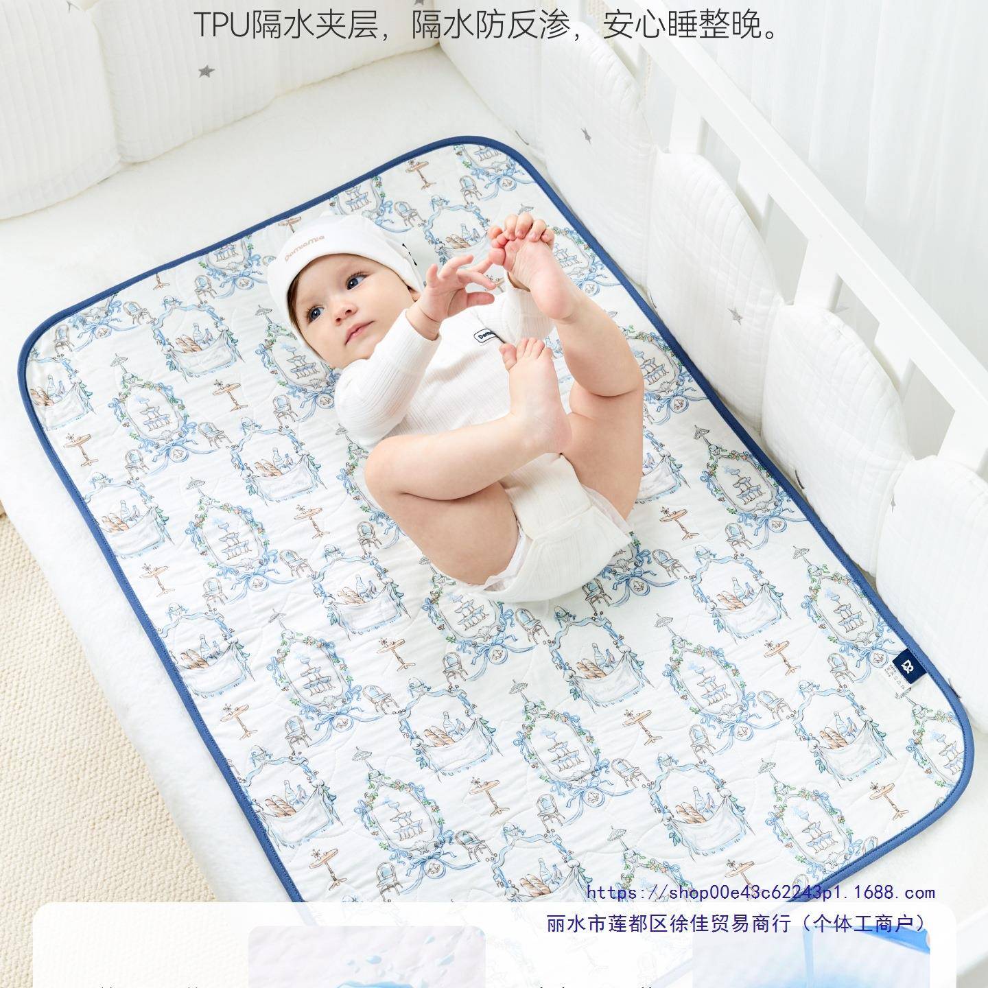 婴儿垫双层防水可隔洗宝宝新KFD生尿儿大号垫防漏姨床妈垫