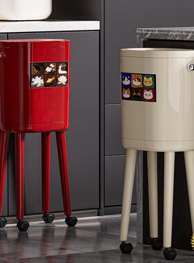 ?高高颜值圾桶家F$px}$%p用带盖客容厅卧室厨房感大号垃大量不弯