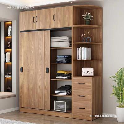 衣柜家卧室衣推拉型门简用易组装大容量出租TSZ屋柜子小户收纳柜