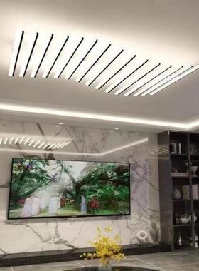 2023年新厅款轻奢大36103气顶客卧厅灯简约现代长方形吸灯客餐厅