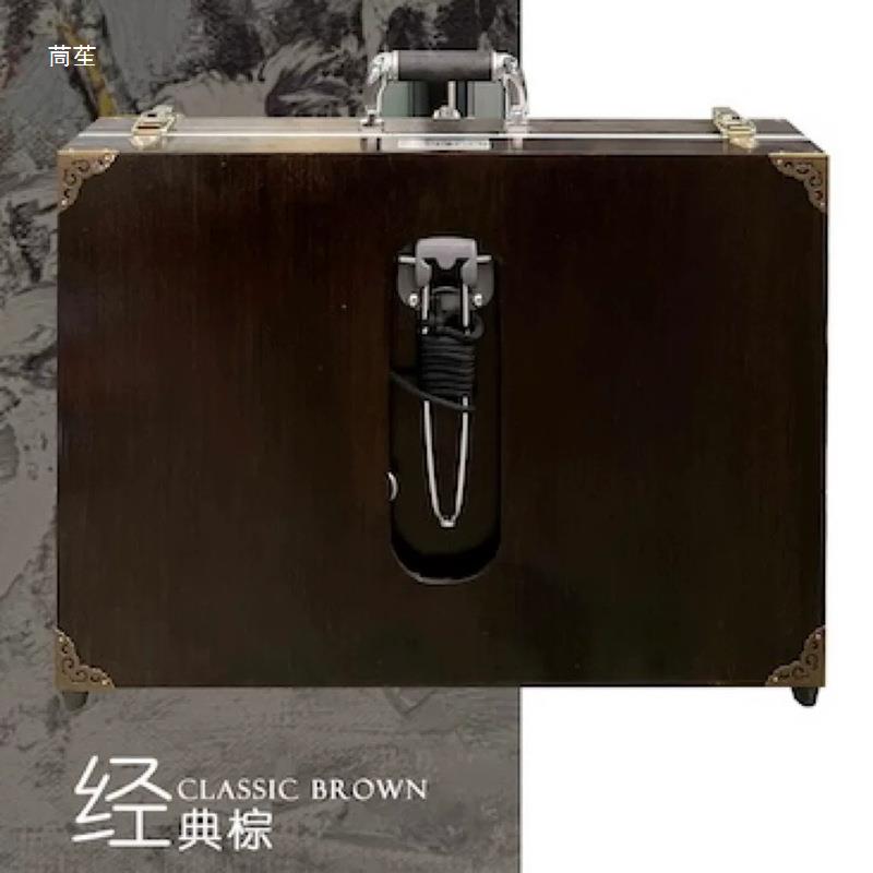 宋金泽油箱棕色挂外便携画箱产画品手工写948生木质户大钩号