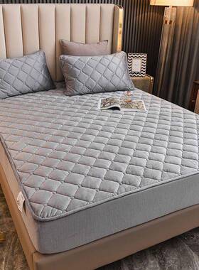 ⭐水晶笠绒夹YVD棉床珊瑚单床件加厚保暖罩席梦绒思保护套防滑床垫