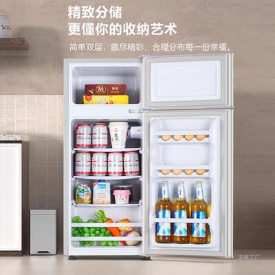 能直效冰小箱TZR家用宿舍租电房用小型迷你省电办公室双门冰箱冷