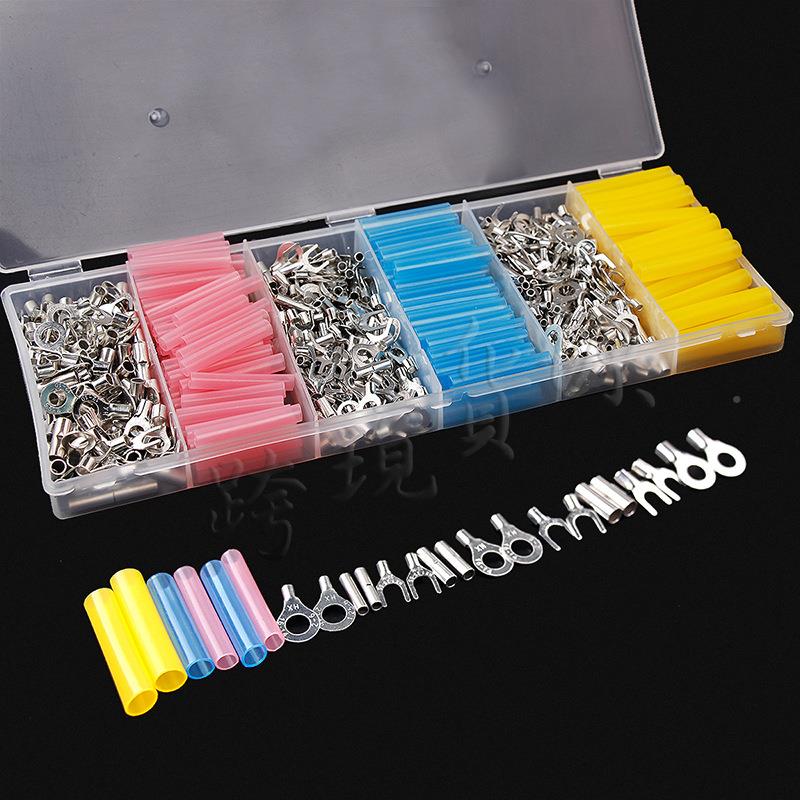 电商469管655盒装合裸端子热缩管合O型端子套二一组组合