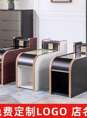 足EEJ浴茶几柜几经型发沐足洗脚按摩足浴沙边几柜小茶几济足疗茶