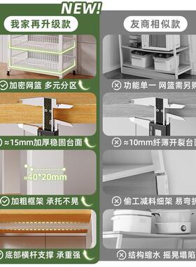厨房置物架落地家CXP用架多层式微波炉架多功能菜篮子收物纳储子