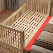 童司令带榉木儿童拼985接床护栏木可升降实婴儿宝宝人加单宽床边