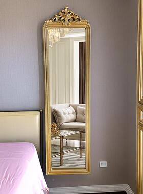 4I欧子式法式复古穿衣镜卧室壁挂全雕身镜家用落SMD804A地试衣镜