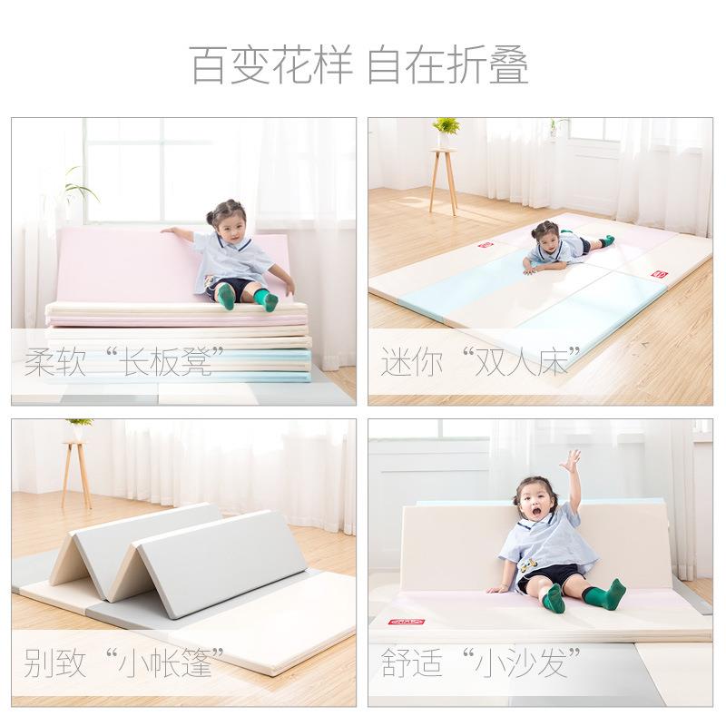 易折儿童爬行垫拼接室宝宝爬爬垫加厚防撞叠puZDH皮水儿卧童爬行